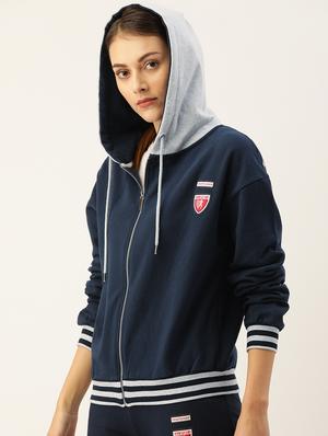 color block regular hoodie - 17533561 - Standard Image - 2