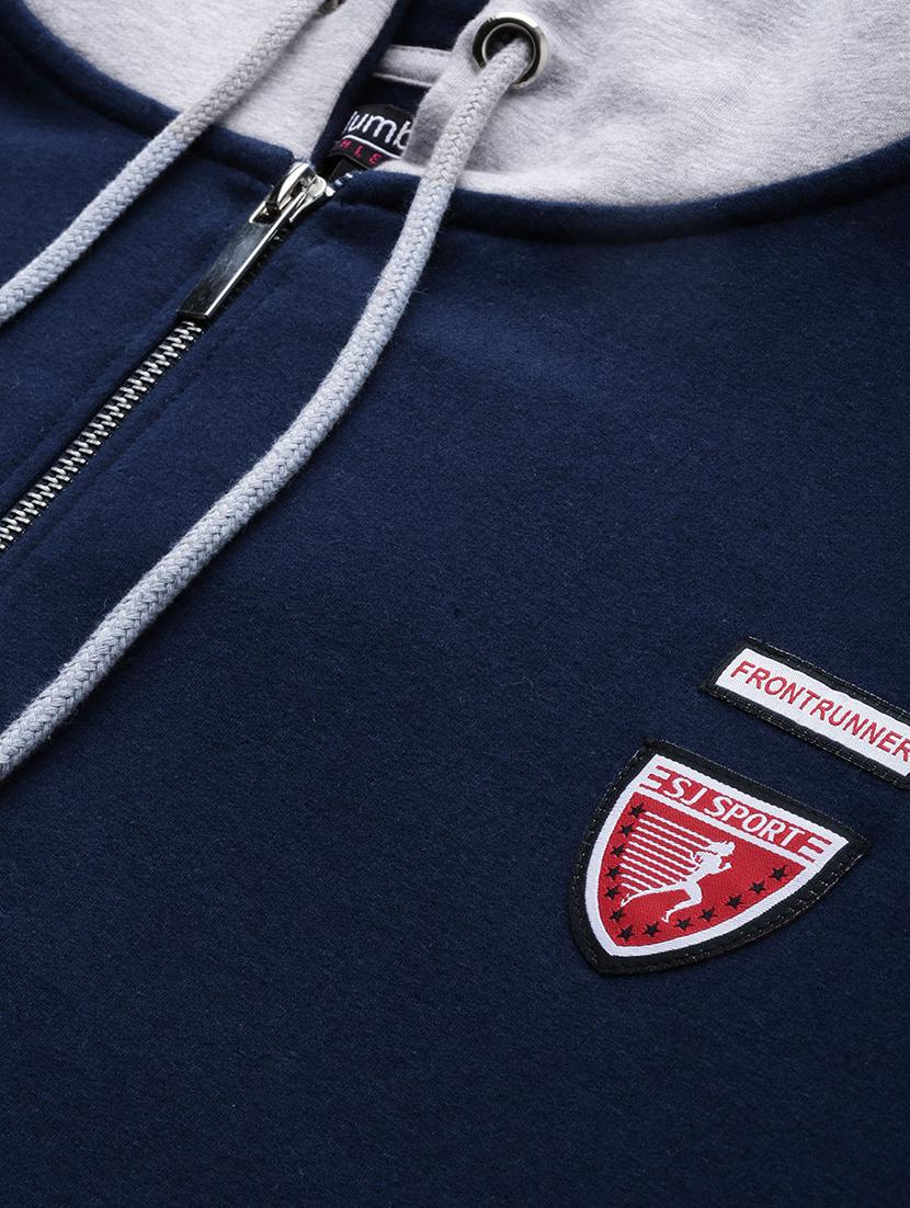color block regular hoodie - 17533561 - Zoom Image - 5