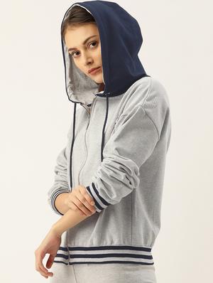 color block regular hoodie - 17533562 - Standard Image - 2