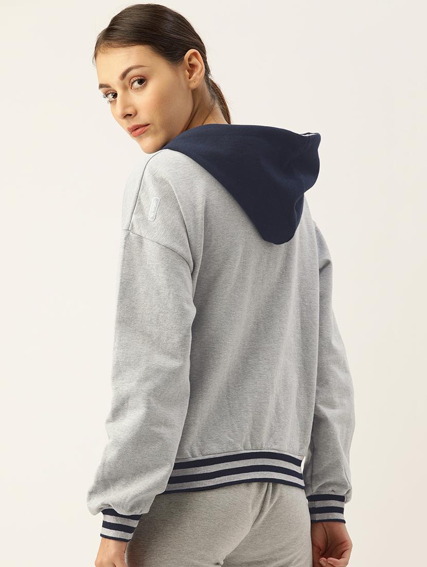 color block regular hoodie - 17533562 - Zoom Image - 3