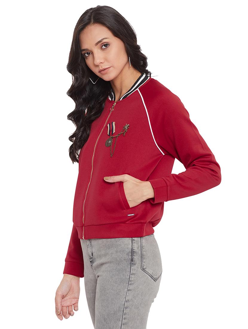 raglan sleeves bomber jacket - 17533567 - Zoom Image - 2