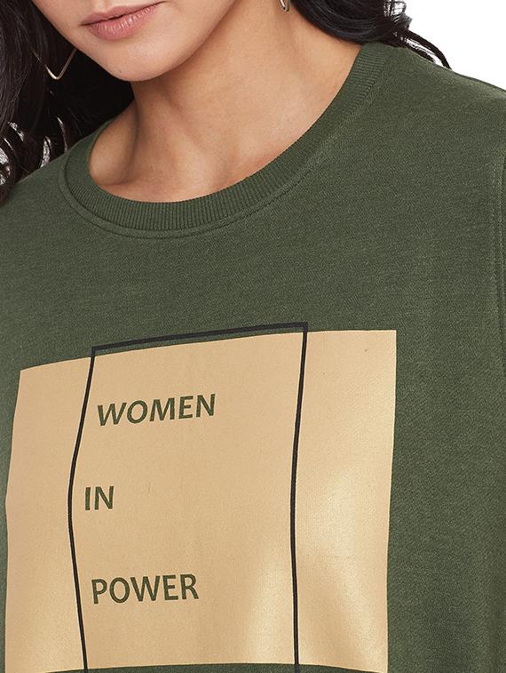 round neck printed sweatshirt - 17533569 - Zoom Image - 5