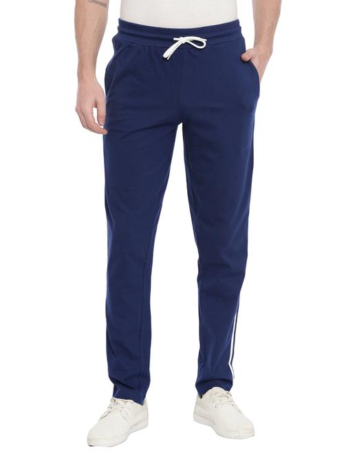 blue side striped full length track pant - 17533609 - Very Small Image - 1