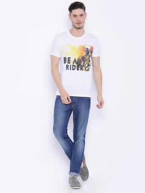 white printed t-shirt - 17533657 - Standard Image - 4