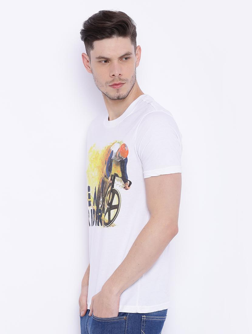 white printed t-shirt - 17533657 - Zoom Image - 2