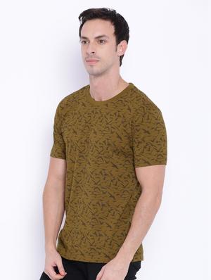 brown printed t-shirt - 17533658 - Standard Image - 2