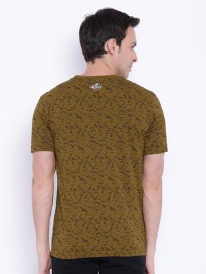 brown printed t-shirt - 17533658 - Standard Image - 3