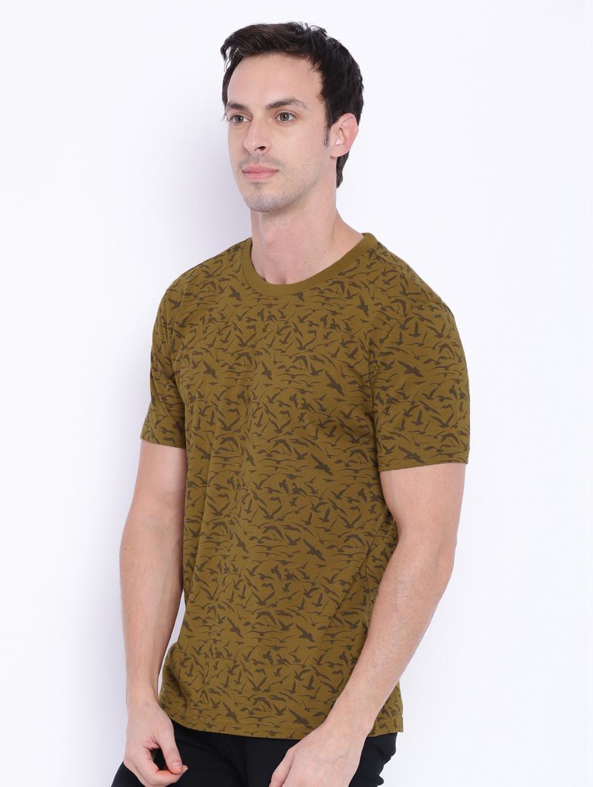 brown printed t-shirt - 17533658 - Zoom Image - 2