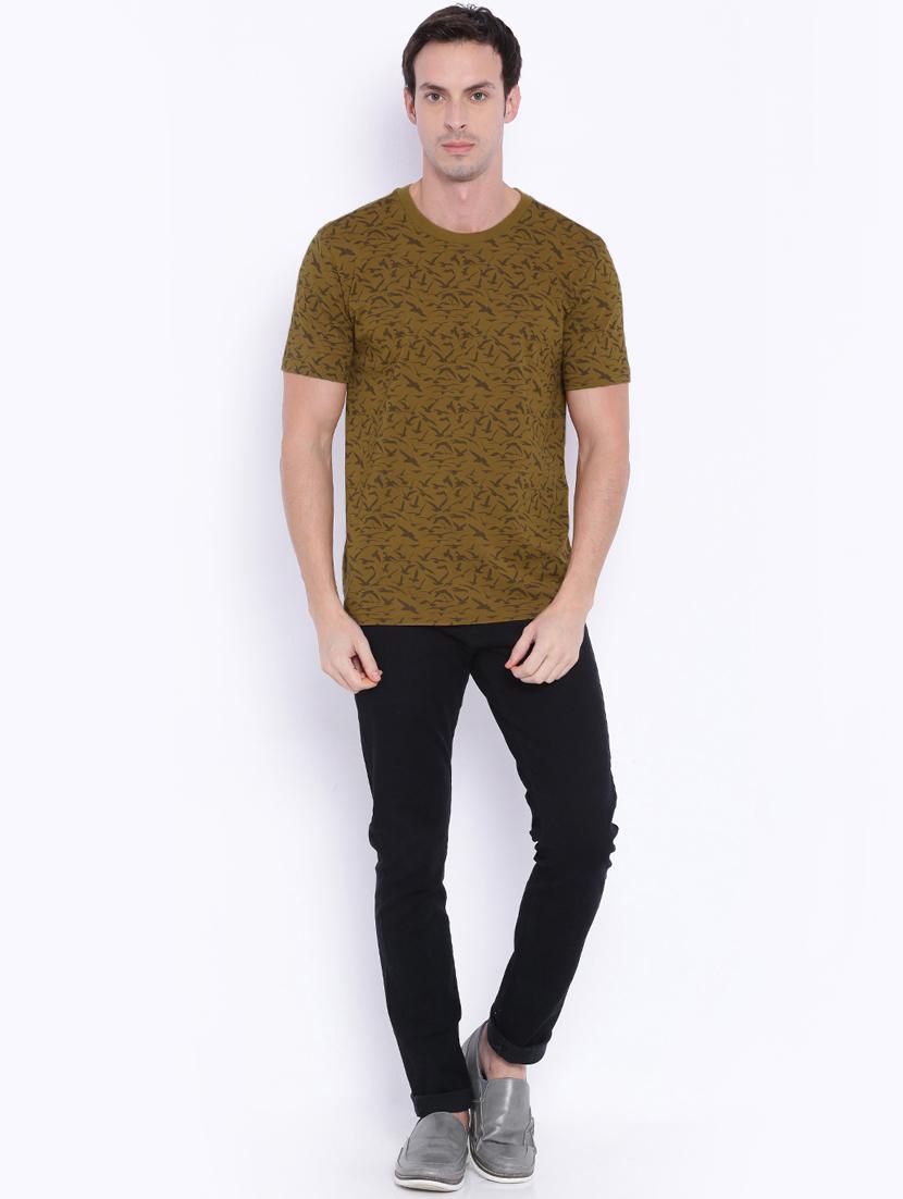 brown printed t-shirt - 17533658 - Zoom Image - 4
