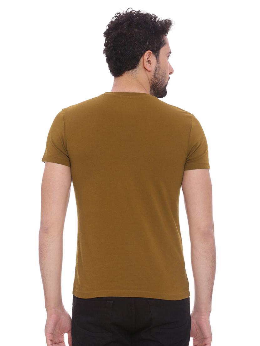 brown printed t-shirt - 17533663 - Zoom Image - 3