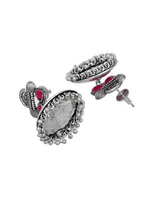 silver brass jhumka earring - 17533741 - Standard Image - 3