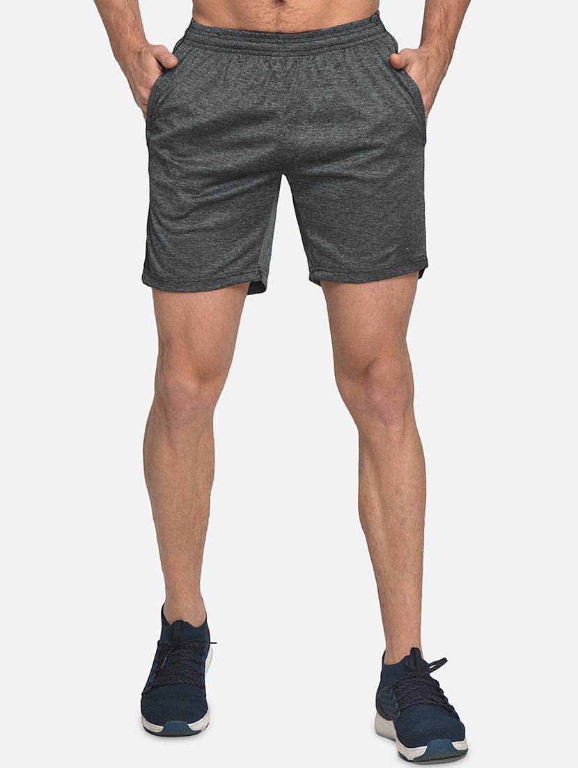 grey solid shorts - 17533756 - Zoom Image - 1