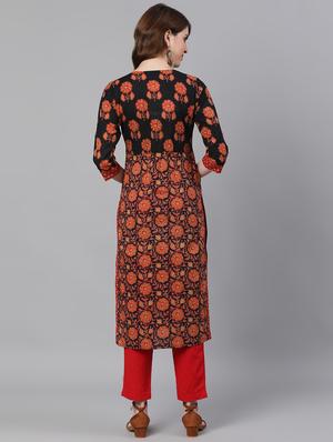 floral kurta pant set - 17533763 - Standard Image - 3