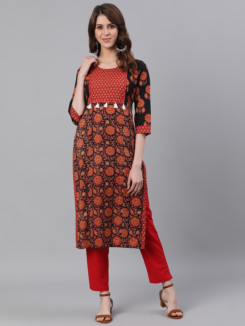 floral kurta pant set - 17533763 - Zoom Image - 1