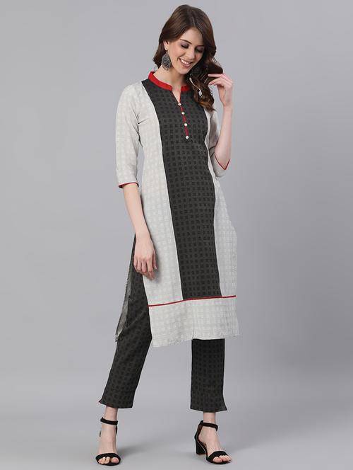 printed kurta pant set - 17533765 - Standard Image - 1
