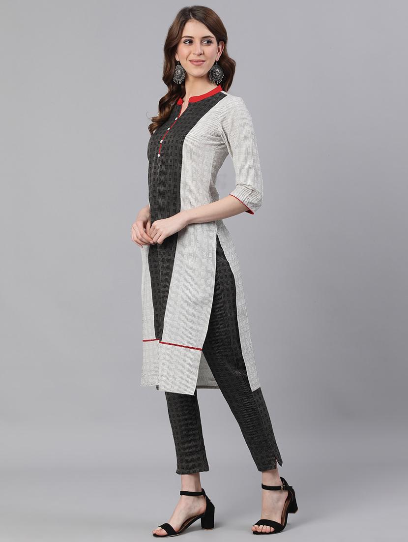 printed kurta pant set - 17533765 - Zoom Image - 2