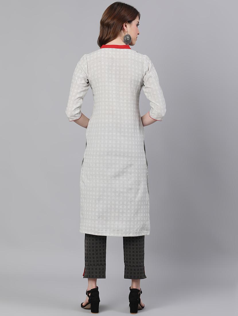 printed kurta pant set - 17533765 - Zoom Image - 3