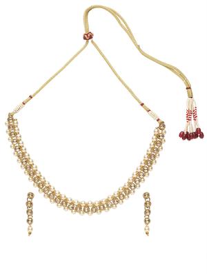 gold plated necklaces and earring - 17534167 - Standard Image - 2