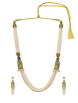 gold plated necklaces and earring - 17534168 - Standard Image - 2