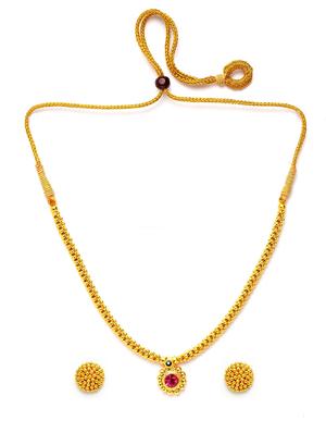 gold plated necklaces and earring - 17534183 - Standard Image - 2