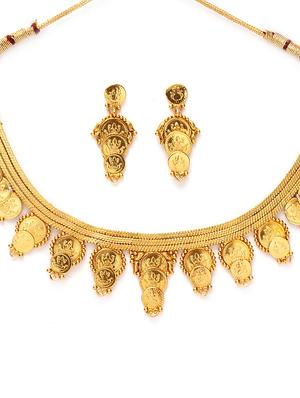 gold plated necklaces and earring - 17534190 - Standard Image - 3