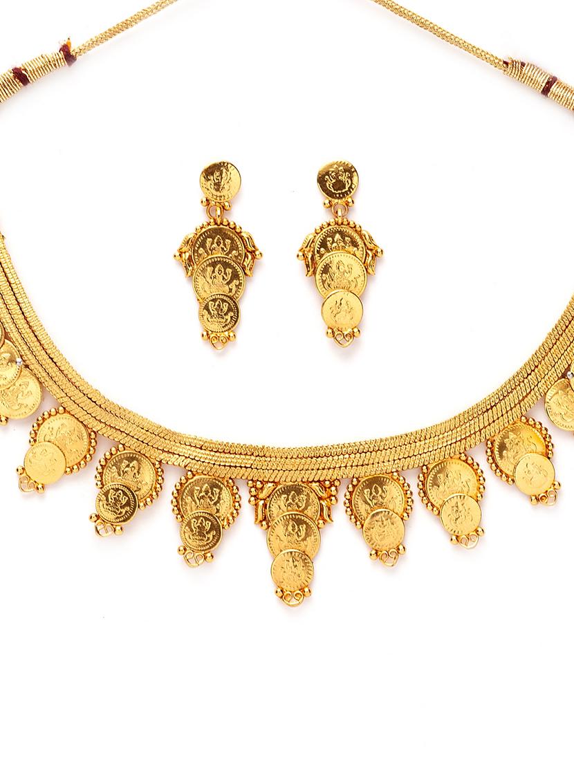 gold plated necklaces and earring - 17534190 - Zoom Image - 3