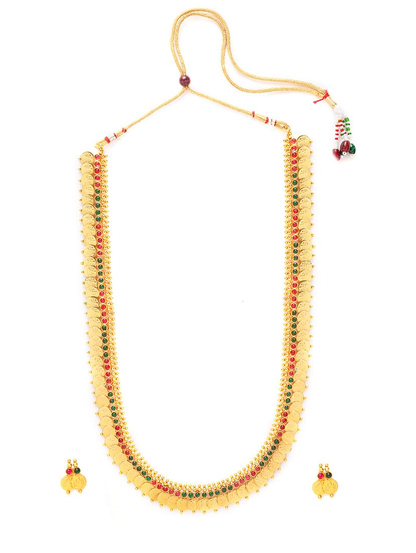 gold plated necklaces and earring - 17534193 - Zoom Image - 2