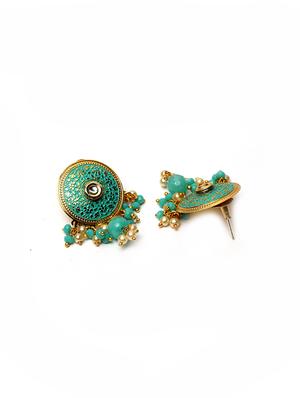gold brass necklaces and earring - 17534201 - Standard Image - 4
