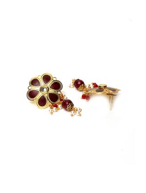 gold brass necklaces and earring - 17534202 - Standard Image - 5