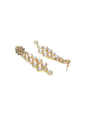 gold metal necklaces and earring - 17534211 - Standard Image - 3