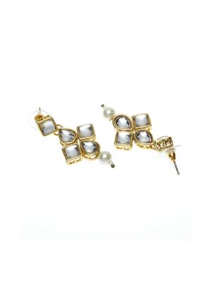 gold metal necklaces and earring - 17534212 - Standard Image - 3