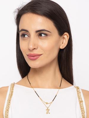 gold beads mangalsutra - 17534500 - Standard Image - 3