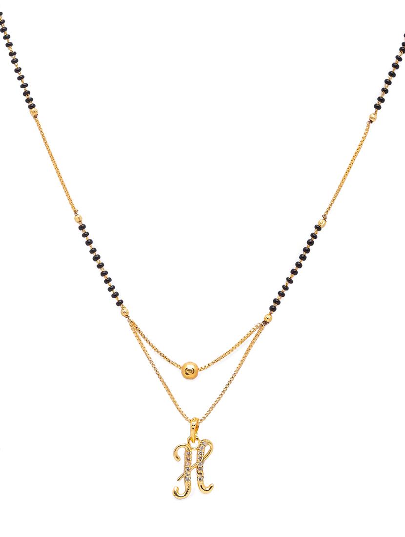 gold beads mangalsutra - 17534500 - Zoom Image - 2