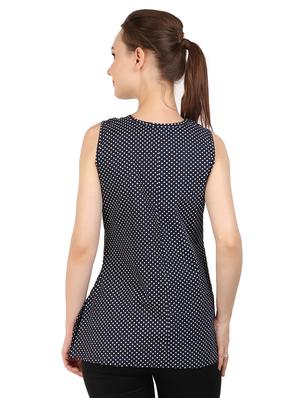round neck polka dot top - 17534705 - Standard Image - 3