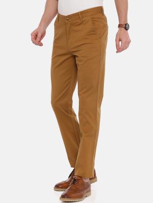 brown solid chinos - 17534747 - Standard Image - 2