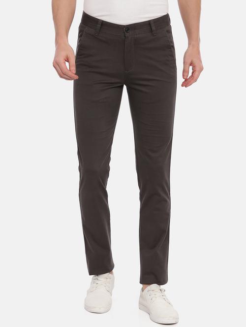 grey solid chinos - 17534750 - Standard Image - 1