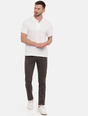 grey solid chinos - 17534750 - Standard Image - 4