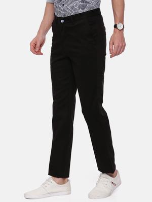black solid chinos - 17534751 - Standard Image - 2