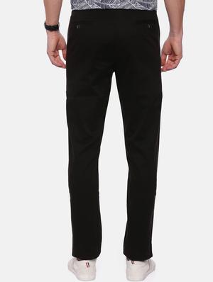 black solid chinos - 17534751 - Standard Image - 3
