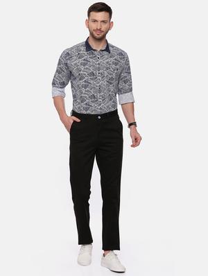 black solid chinos - 17534751 - Standard Image - 4