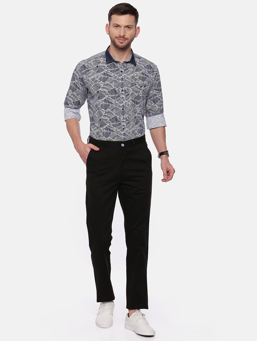 black solid chinos - 17534751 - Zoom Image - 4