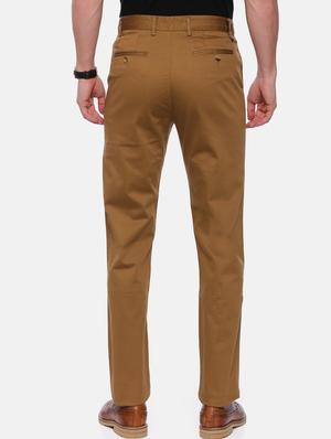 brown solid chinos - 17534753 - Standard Image - 3