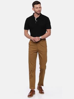 brown solid chinos - 17534753 - Standard Image - 4