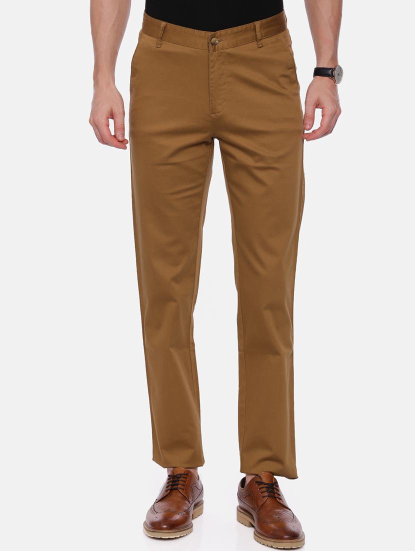 brown solid chinos - 17534753 - Zoom Image - 1