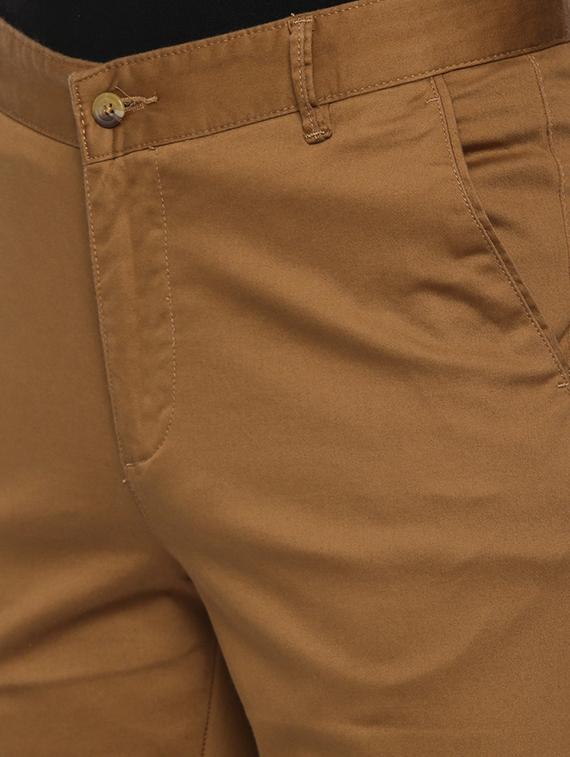 brown solid chinos - 17534753 - Zoom Image - 5