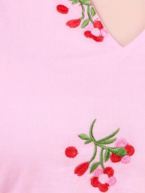 pink cotton regular top - 17534766 - Standard Image - 5