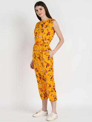 round neck 3/4 jumpsuit - 17534813 - Standard Image - 2