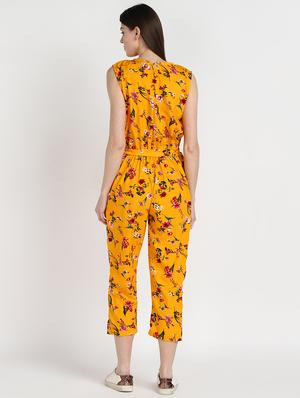 round neck 3/4 jumpsuit - 17534813 - Standard Image - 3