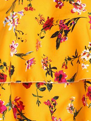 square neck floral top - 17534830 - Standard Image - 5