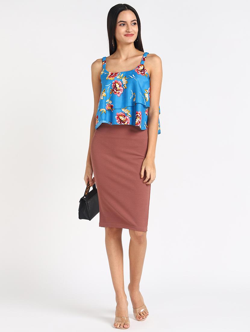 square neck floral top - 17534834 - Zoom Image - 4